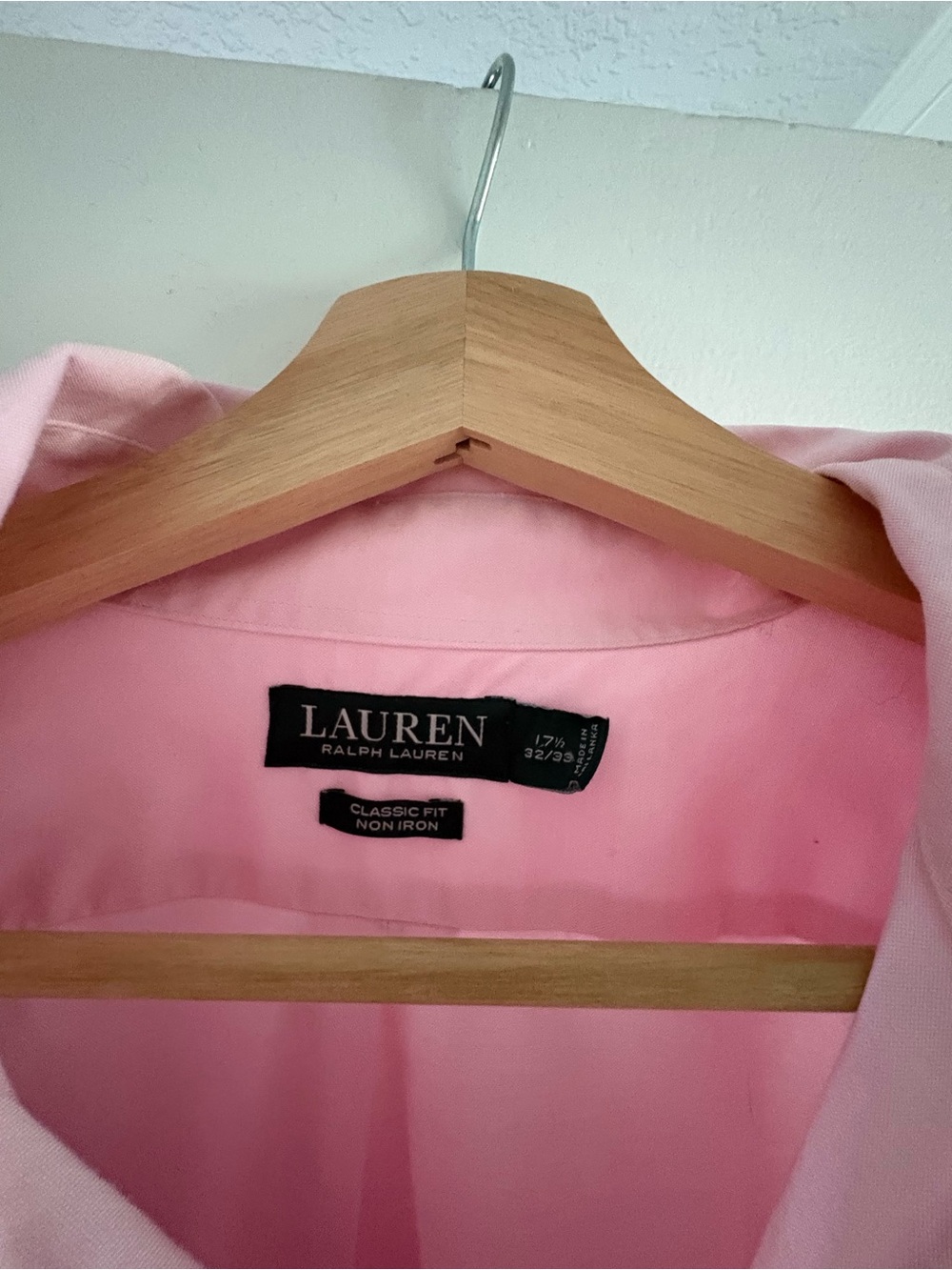 Lauren Ralph Lauren Light Pink Classic Fit Shirt Jacket